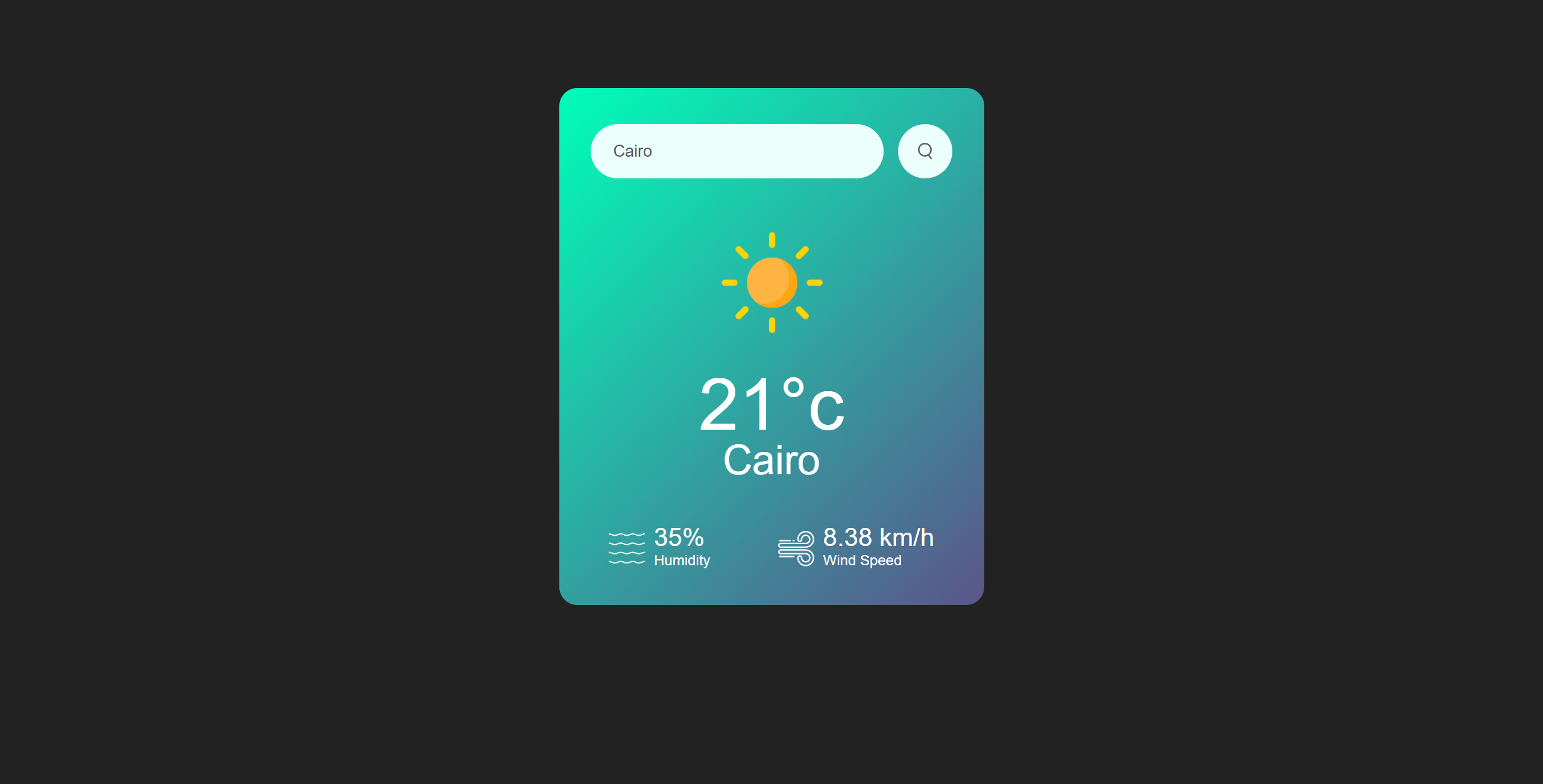 Weather Application